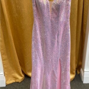 Mon Cheri Pink Sequin Dress